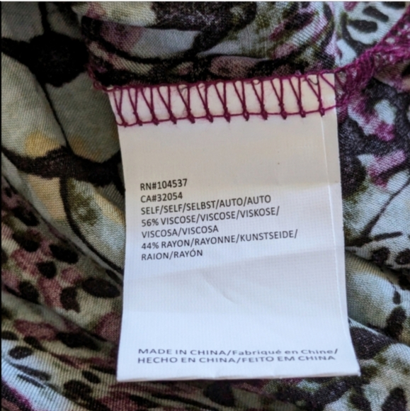 🖤❤️🩵 Anthropologie Tiny Postcard Viscose Rayon Short Sleeve Blouse, S - Picture 4 of 11